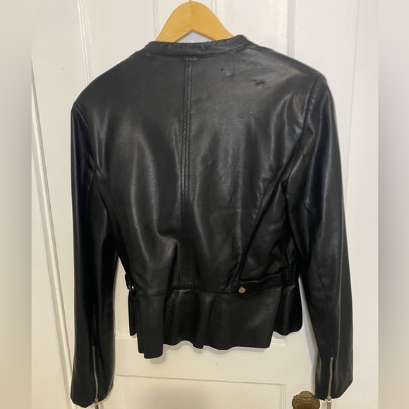 Zara faux leather moto jacket - Picture 2 of 3
